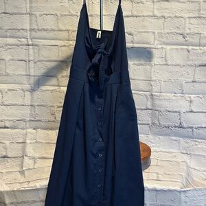 Elegant Black Button-Down Dress